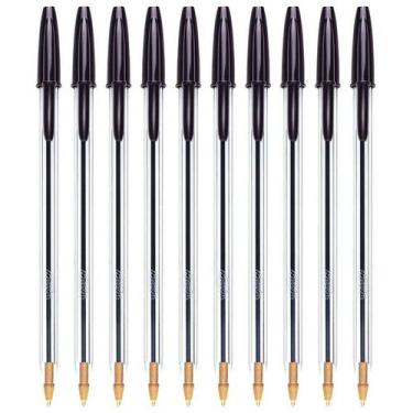 Imagem de Caneta Bic Esferográfica 1.0mm Cristal Preta 10un