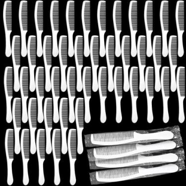 Imagem de Pentes de cabelo descartáveis de plástico, 200 unidades embaladas indi