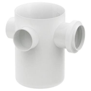 Imagem de Corpo para Caixa Sifonada Esgoto Seca 150x150x50mm com 3 Entradas - 27150012 - TIGRE