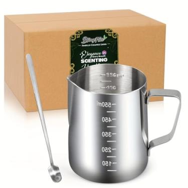 Imagem de Conjuntos de panela de derretimento de cera, potes de derretimento de aço inoxidável de 3 estilos com colheres, pote de banho de água e pote de derramamento para fazer velas, derretimento de cera de