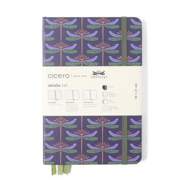 Imagem de CADERNETA CICEROS LIBELULAS MIOLO TRI 14X21 AZUL