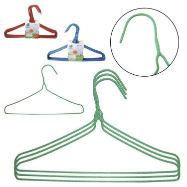 Imagem de Cabide Roupa Infantil De Plastico Com 10 Pecas 29X18Cm 3Mm