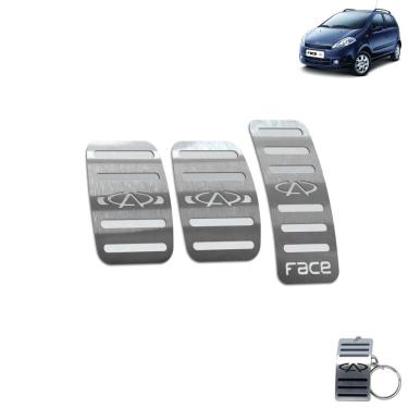 Imagem de Pedaleira Chery Face Manual 2010 Até 2015 Aço Inox