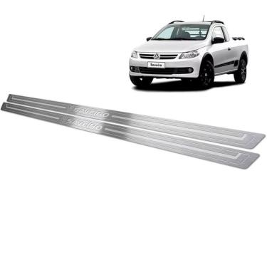 Imagem de Soleira De Porta Volkswagen Saveiro G5 Aço Inox