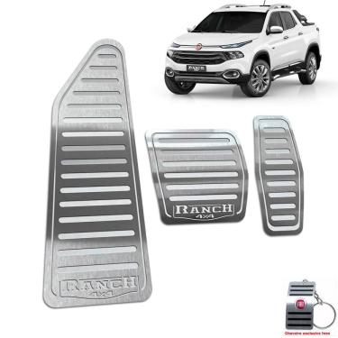 Imagem de Descanso + Pedaleira Aut Fiat Toro Ranch 2016 A 2021 Prata