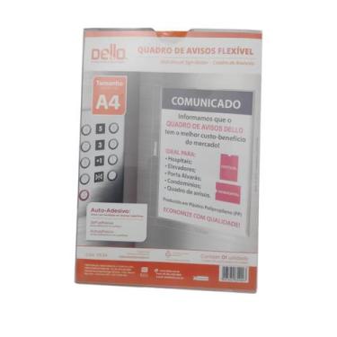 Imagem de Quadro de Aviso A4 Cristal Display Expositor - Dello
