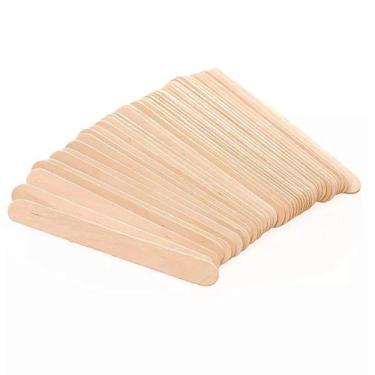 Imagem de Espátula Palito Largo de Madeira para Depilação - 100 Unidades - no-br