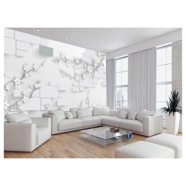 Imagem de Papel De Parede 3D Floral Textura Sala Flores 3,5M Xfl266
