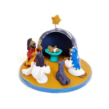 Imagem de Presépio De Natal Na Gruta  Miniatura  Artesanal Pernambuco