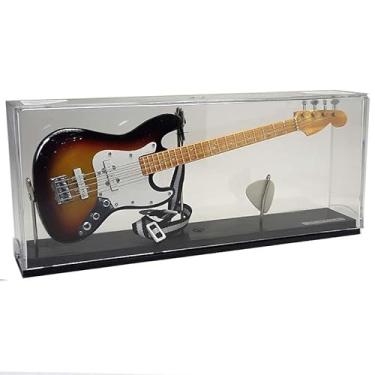 Imagem de Miniatura Decorativa Contrabaixo em Escala 1:4, 25cm, Sunburst com Display de Cristal, para Adultos