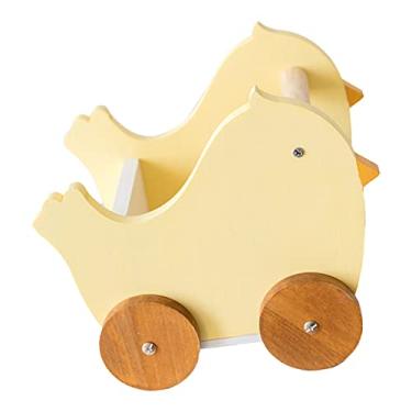 Imagem de aqxreight Mesa de Madeira Com Animais de Desenho Animado – Caixa de Armazenamento para Estudo, Escritório ou Quarto Infantil (Garota)