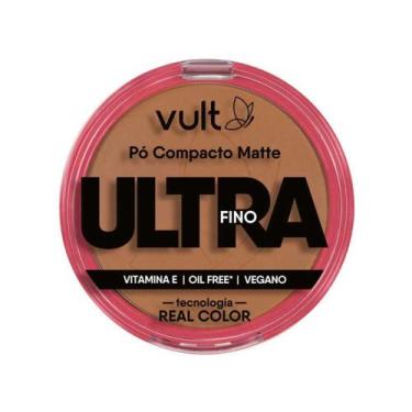 Imagem de Pó Compacto Facial Matte Ultra Fino Cor 07 V460 Make Vult 9g