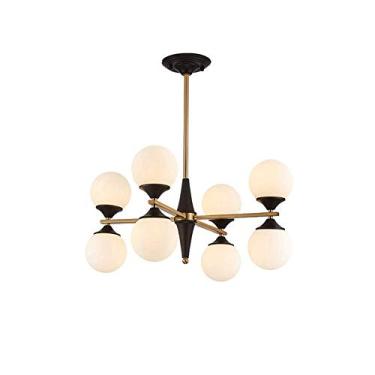 Imagem de Lustres de cristal de luxo, luminária de lustre moderna de LED, 12 luzes de iluminação de fazenda, lustre moderno dourado e preto, luminárias de teto, luz pendente compatível com sala de jan