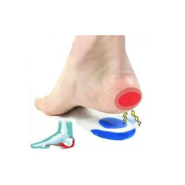 Imagem de Palmilha de silicone Heel Spurs Blue Calcaneo - Lightbek Official Stor