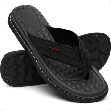Imagem de Chinelo Masculino LegíTimo, SandáLia OrtopéDica Antistress, Conforto Premium(Preto,41)
