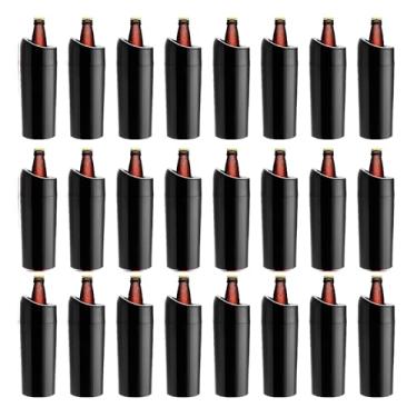 Imagem de Porta Garrafa Térmico Para Cerveja Litrão 1l Kit 24pçs (PRETO)