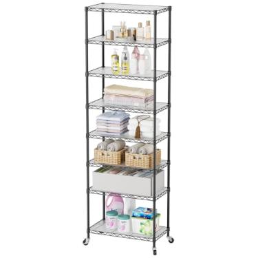 Imagem de SINGAYE Prateleira de armário ajustável de metal para lavanderia, banheiro, cozinha, armazenamento doméstico, pequeno rack de despensa