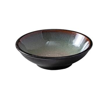 Imagem de URGDWEKJY Tigela de salada de cerâmica para cereais, tigela de salada, sobremesa, lanche, tigela requintada de porcelana, tigela de ramen, tigela de macarrão, tigela de frutas (B)