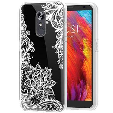 Imagem de Ueokeird Capa de telefone para LG Aristo 4 Plus/Aristo 4+/Aristo 4/K30 2019/Prime 2/Escape Plus para meninas, capa protetora fina à prova de choque com estampa floral macia TPU para LG Aristo 4