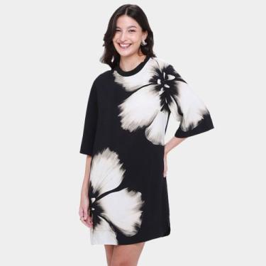 Imagem de Vestido Tshirt Farm Maya, Preto, M