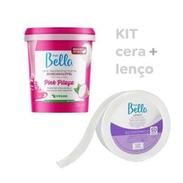 Imagem de Kit Cera Depilatória Pitaya + Rolo de Lenço 50m Depill Bella - Depil B