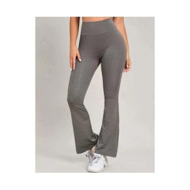 Imagem de Calça Legging Flare Bailarina - Diluxo, M, Cinza, feminino