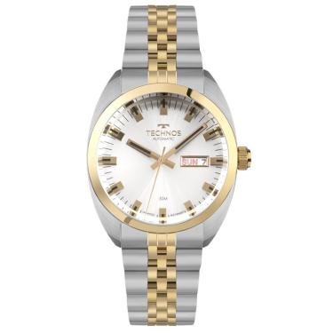 Imagem de Relógio Technos Masculino Ref: 8205oq/1k Automático Clássico Bicolor