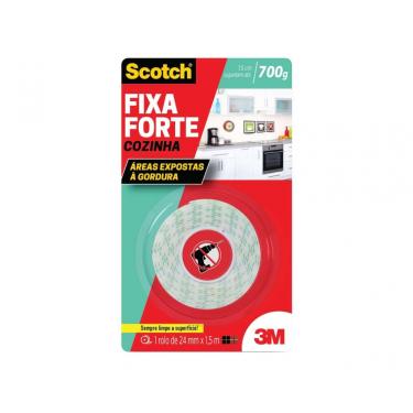 Imagem de Fita Dupla Face 3M Scotch Fixa Forte Cozinha 24Mmx1,5M Blis