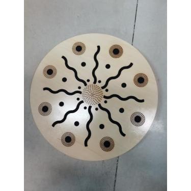 Imagem de Mingzhe Instrumento de Percussão Manual de Tambor Oceânico de 12 Polegadas Tambor de Madeira de Bambu Música Onomatopaica Tambor Portátil Terapia de Som Som de água Relaxante para Ioga