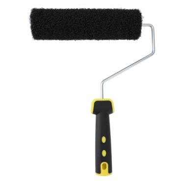 Imagem de Fafeicy Rolo de Pintura Reutilizável Lavável Com Alça Antiderrapante para Pintura de Parede de Piso Interno, Escova de Rolo ABS de Aço Inoxidável para Cobertura Suave e Aplicação Eficiente