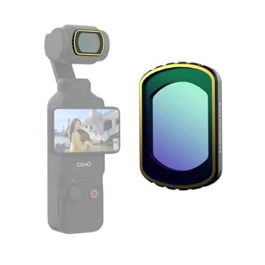 Imagem de Movmax Filtro magnético preto difusão 1/4 para DJI Osmo Pocket 3, filtros de efeito cinematográfico Creative Mist para Osmo Pocket 3 Creator Combo acessórios, vidro óptico HD e revestimento múltiplo