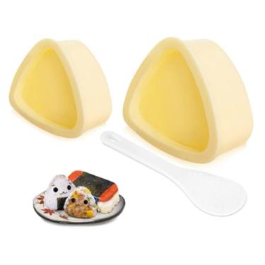 Imagem de Molde de bola de arroz triangular de 2 peças, máquina de sushi para caixas de bento japonesas