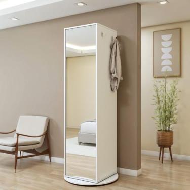 Imagem de Sapateira Giratória com Porta de Espelho para 11 a 20 Pares Esthela - 