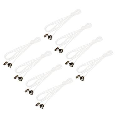 Imagem de Cabo de puxar para interruptor de teto, cordão leve para ventilador de teto com extensão de corrente de puxar, bronze branco, pacote com 10