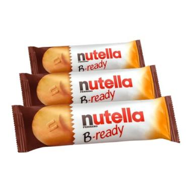 Imagem de Biscoito Recheado Nutella B-ready, 3 Pacotes de 22g