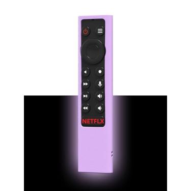 Imagem de Capa à prova de choque (roxo-brilhante) compatível com NVIDIA Shield Android TV Pro 4K HDR Streaming Media Player, suporte para controle remoto NVIDIA Shield