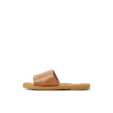 Imagem de Roxy Sandália rasteira feminina Amalfi Coast, Bronzeado aberto, 36