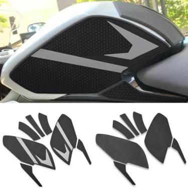 Imagem de Acessórios de motocicleta Kit de almofada de tanque 3D adesivo protetor de tanque de combustível protetor de tanque de combustível compatível com Triumph Daytona 660 (2024+) (cinza)