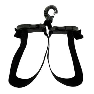 Imagem de UGPLM Cintas para nadadeiras de mergulho, fivelas para nadadeiras, acessórios de reposição para equipamentos profissionais, suporte para mergulho livre para, Preto