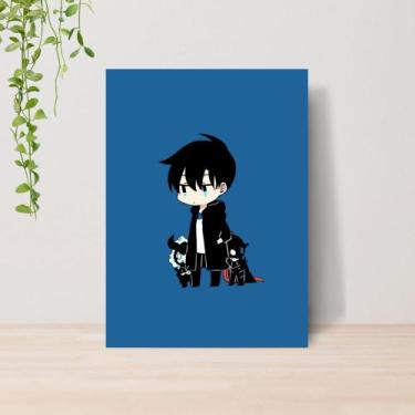 Imagem de Quadro Solo Leveling Anime A4  Placa MDF 17 - Lomi Art