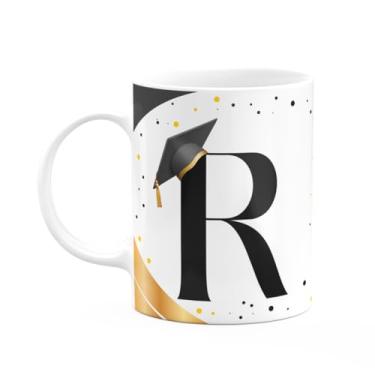 Imagem de JPS INFO, Caneca de Formatura - Inicial do nome letra R - 325ml