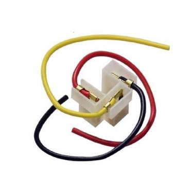 Imagem de Chicote 03 vias, soquete do farol lâmpada h4 fio 1,5mm, universal, 03 