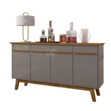 Imagem de Aparador Buffet Com 04 Portas Magno B02 Cinza Cinamomo