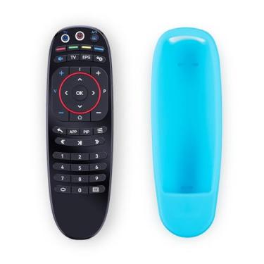 Imagem de Controle remoto MAG para MAG 254 322 324 424 524 544 e outros decodificadores MAG Linux com capa de silicone. (azul)