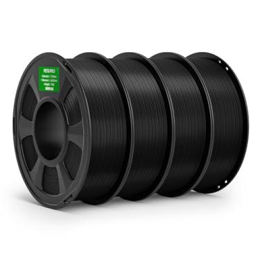 Imagem de DEEPLEE Filamento PETG PRO 1,75 mm preto 4 kg, filamentos de impressora 3D PETG de 1,75 mm maior resistência e resistência ao clima, adequado para a maioria das impressoras 3D FDM