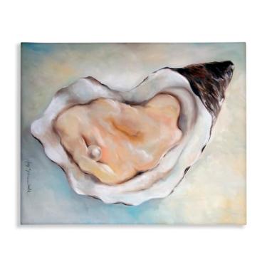 Imagem de Stupell Industries Arte de parede em tela de pérola de ostra luminescente, design de Mary Sparrow, 61 x 76 cm