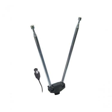 Imagem de Antena Telescopica Para Tv Dupla 5 Elementos Cabo Coaxial