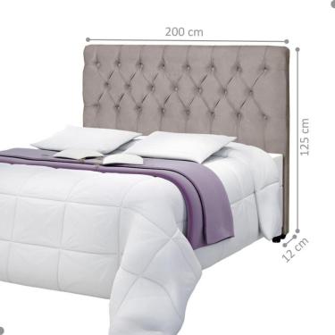 Imagem de Cabeceira Barcelona Sued Palha 200 Cm