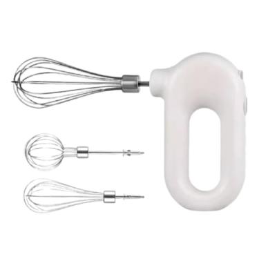 Imagem de Batedeira Mixer Com Fuê Multifuncional Portátil Elétrico 4 Velocidades, 2 Batedores, Silencioso, Bi-Volt, Potente 20W, Ideal para Bolos, Sobremesa, Ovos, Cremes, Bebidas e Preparo Diário