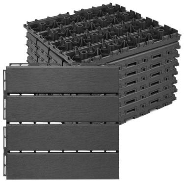 Imagem de Deck Tiles Tolan BBT Plastic Interlocking 30x30cm, pacote com 9 - ToLa
